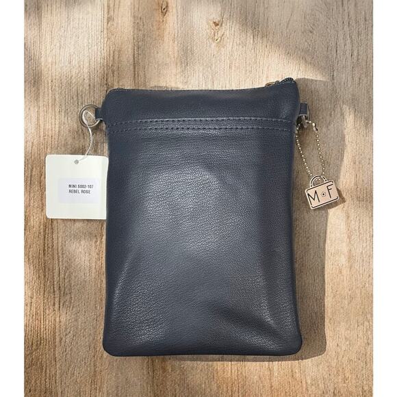 NWT Mary Frances Bag #S002-107 “Rebel Rose” Mini Crossbody Beaded Bag - Picture 2 of 10